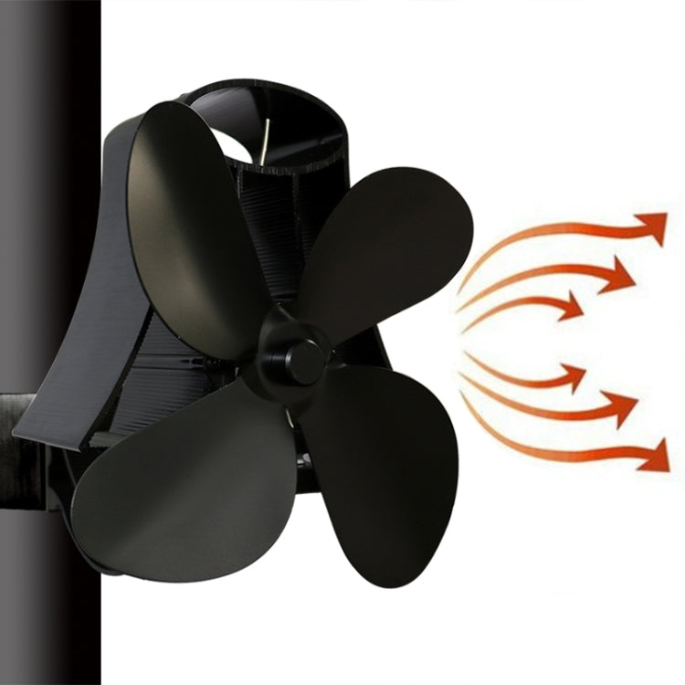 YL-105 4-Blade Aluminum Heat Powered Fireplace Stove Fan, YL-105 (Grey), YL-105 (Gold), YL-105 (Rose Red), YL-105 (Silver), YL-105(White), YL-105 (Black), YL-105 (Bronze)