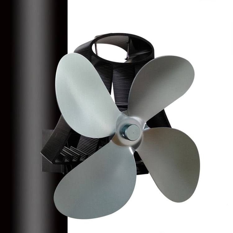 YL-105 4-Blade Aluminum Heat Powered Fireplace Stove Fan, YL-105 (Grey), YL-105 (Gold), YL-105 (Rose Red), YL-105 (Silver), YL-105(White), YL-105 (Black), YL-105 (Bronze)