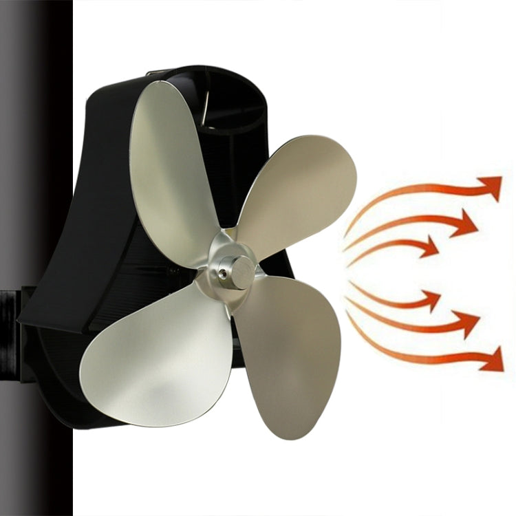 YL-105 4-Blade Aluminum Heat Powered Fireplace Stove Fan, YL-105 (Grey), YL-105 (Gold), YL-105 (Rose Red), YL-105 (Silver), YL-105(White), YL-105 (Black), YL-105 (Bronze)