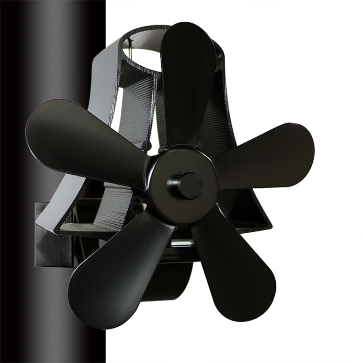 YL-106 5-Blade High Temperature Aluminum Heat Powered Fireplace Stove Fan, YL-106 (Silver), YL-106 (White), YL-106 (Black), YL-106 (Bronze), YL-106 (Grey), YL-106 (Gold), YL-106 (Rose Red)
