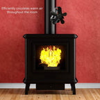 YL-106 5-Blade High Temperature Aluminum Heat Powered Fireplace Stove Fan, YL-106 (Silver), YL-106 (White), YL-106 (Black), YL-106 (Bronze), YL-106 (Grey), YL-106 (Gold), YL-106 (Rose Red)