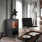 YL-106 5-Blade High Temperature Aluminum Heat Powered Fireplace Stove Fan, YL-106 (Silver), YL-106 (White), YL-106 (Black), YL-106 (Bronze), YL-106 (Grey), YL-106 (Gold), YL-106 (Rose Red)