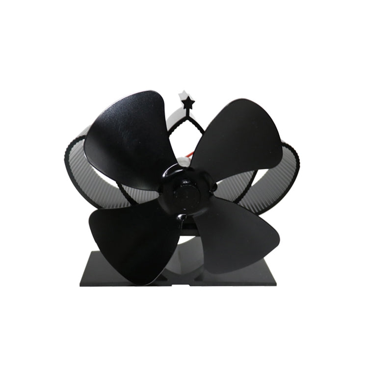 YL201 4-Blade High Temperature Metal Heat Powered Fireplace Stove Fan, YL201 (Rose Red), YL201 (Silver), YL201 (Black), YL201 (Bronze), YL201 (Grey), YL201 (Gold)