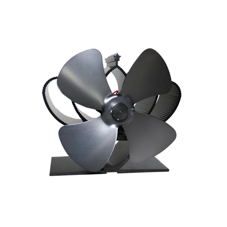YL201 4-Blade High Temperature Metal Heat Powered Fireplace Stove Fan, YL201 (Rose Red), YL201 (Silver), YL201 (Black), YL201 (Bronze), YL201 (Grey), YL201 (Gold)