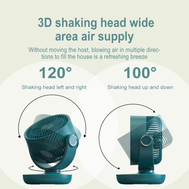 WT-F44 Adjustable Desktop LED Smart Digital Display Air Circulation Electric Fan, 3 Speed Control