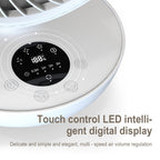WT-F44 Adjustable Desktop LED Smart Digital Display Air Circulation Electric Fan, 3 Speed Control