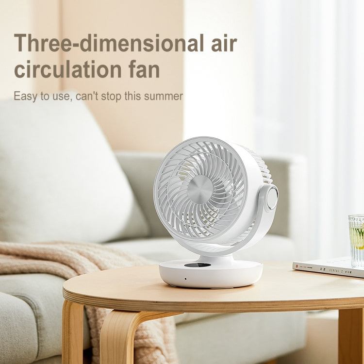 WT-F44 Adjustable Desktop LED Smart Digital Display Air Circulation Electric Fan, 3 Speed Control