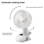 D601Y Portable USB Clip-on Oscillating Small Fan, D601Y