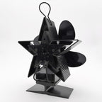 4-Blade Aluminum Heat Powered Fireplace Stove Fan