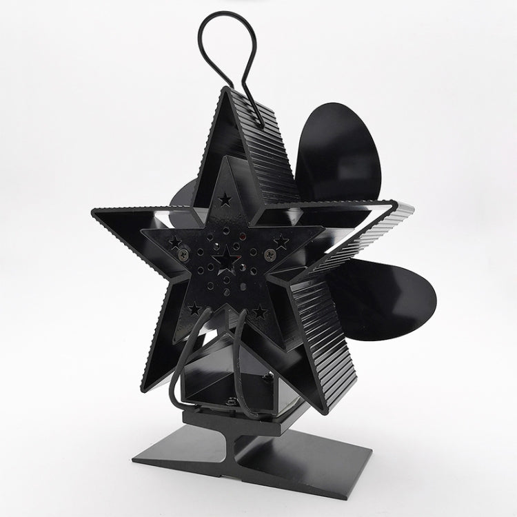 4-Blade Aluminum Heat Powered Fireplace Stove Fan