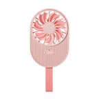 LLD-17 0.7-1.2W Ice Cream Shape Portable 2 Speed Control USB Charging Handheld Fan with Lanyard, LLD-17