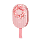 LLD-17 0.7-1.2W Ice Cream Shape Portable 2 Speed Control USB Charging Handheld Fan with Lanyard, LLD-17