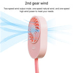 LLD-17 0.7-1.2W Ice Cream Shape Portable 2 Speed Control USB Charging Handheld Fan with Lanyard, LLD-17