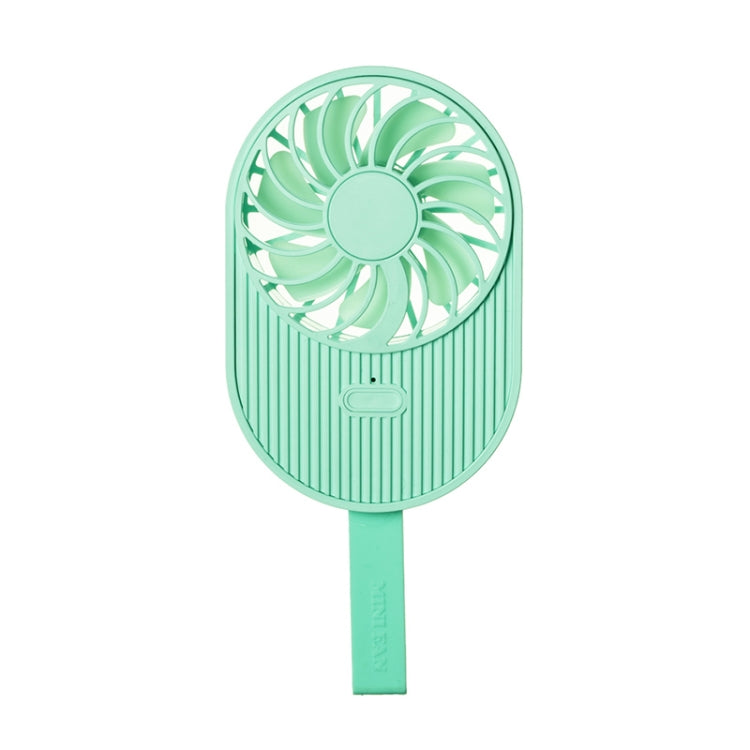 LLD-17 0.7-1.2W Ice Cream Shape Portable 2 Speed Control USB Charging Handheld Fan with Lanyard, LLD-17