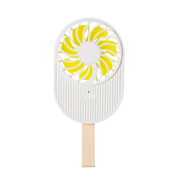 LLD-17 0.7-1.2W Ice Cream Shape Portable 2 Speed Control USB Charging Handheld Fan with Lanyard, LLD-17