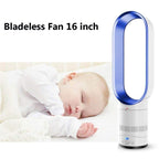 16 inch Household Mute Shaking Head Remote Control Desk Electric Leafless Fan