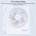 Portable Dormitory Desktop Electric Fan USB Charging Mini Fan