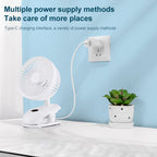 F601 Multifunctional Clip-on Electric Fan with LED Display, F601