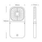 F20 Electroplating Handheld Fan Portable Desktop Folding Mute USB Hanging Neck Fan, F20 (Green), F20 (Blue), F20 (White), F20 (Pink)