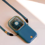 F30 Electroplating Handheld Fan Portable Desktop Folding Mute USB Hanging Neck Fan, Upgraded Version, F30 (Blue), F30 (White), F30 (Pink), F30 (Green)