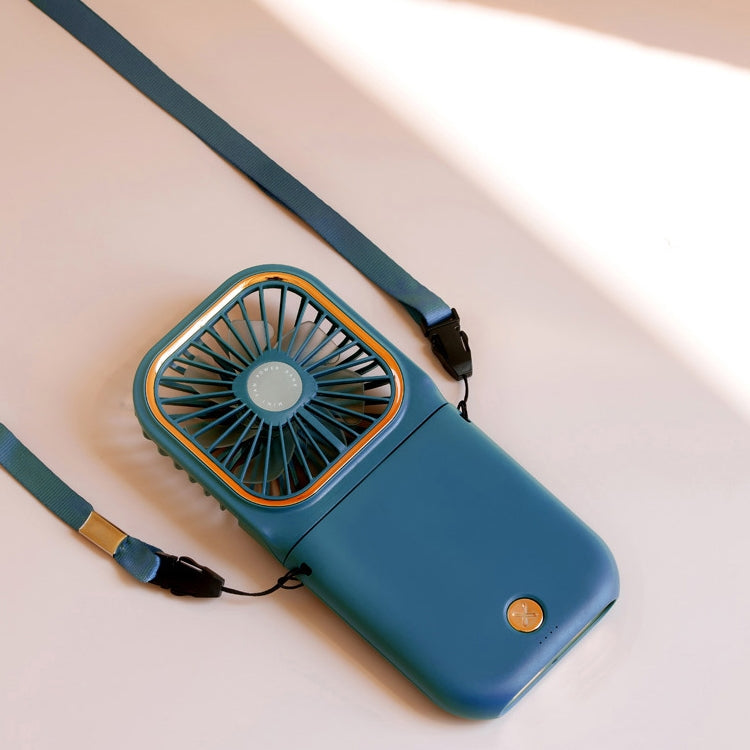 F30 Electroplating Handheld Fan Portable Desktop Folding Mute USB Hanging Neck Fan, Upgraded Version, F30 (Blue), F30 (White), F30 (Pink), F30 (Green)