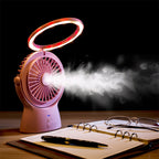 S1 Multi-function Portable USB Charging Mute Desktop Electric Fan Table Lamp, with 3 Speed Control