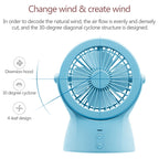 S1 Multi-function Portable USB Charging Mute Desktop Electric Fan Table Lamp, with 3 Speed Control