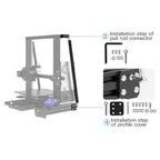 Creality Ender-3 / 3Pro Tie Rod Fixed Support Frame 3D Printer Structure Bracket