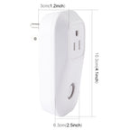S20 WiFi Smart Power Plug Socket Wireless Remote Control Timer Power Switch, Compatible with Alexa and Google Home, Support iOS and Android, US Plug, S20 US