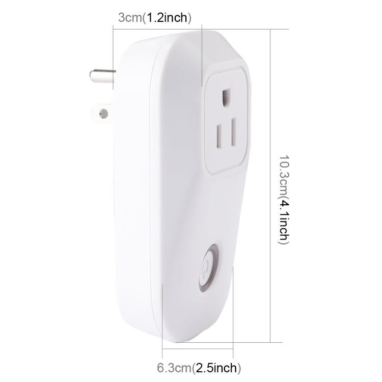 S20 WiFi Smart Power Plug Socket Wireless Remote Control Timer Power Switch, Compatible with Alexa and Google Home, Support iOS and Android, US Plug, S20 US