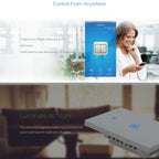 WS-US-01 EWeLink APP & Touch Control 2A 1 Gang Tempered Glass Panel Smart Wall Switch, AC 90V-250V, US Plug, 1 Gang