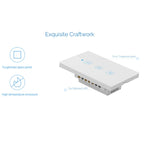 WS-US-01 EWeLink APP & Touch Control 2A 1 Gang Tempered Glass Panel Smart Wall Switch, AC 90V-250V, US Plug, 1 Gang