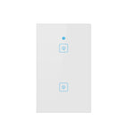 WS-US-02 EWeLink APP & Touch Control 2A 2 Gangs Tempered Glass Panel Smart Wall Switch, AC 90V-250V, US Plug, 2 Gangs