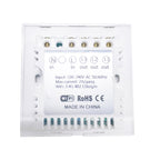 WS-UK-03 EWeLink APP & Touch Control 2A 3 Gangs Tempered Glass Panel Smart Wall Switch, AC 90V-250V, UK Plug, 3 Gangs