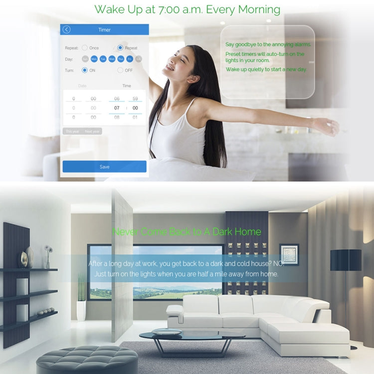 WS-UK-03 EWeLink APP & Touch Control 2A 3 Gangs Tempered Glass Panel Smart Wall Switch, AC 90V-250V, UK Plug, 3 Gangs