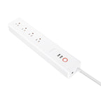 2 x USB Ports + 4 x US Plug Jack WiFi Remote Control Smart Power Socket Works with Alexa & Google Home, Cable Length: 1.5m, AC 110-240V, US Plug, 4xUSB + 3xUS Plug(US Plug)