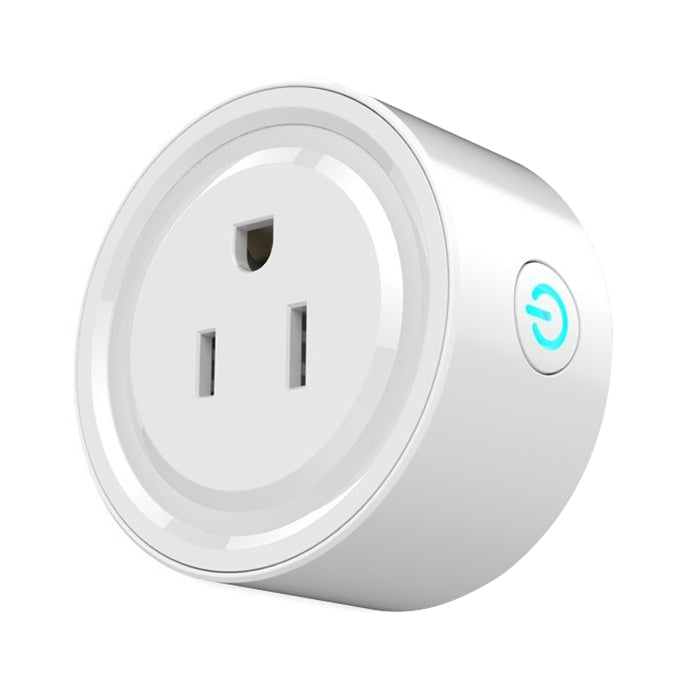 10A Smart WiFi Mini Plug APP Remote Control Timing Check Power Usage Smart Socket Works with Alexa & Google Home, AC 110V, US Plug, Round Shape
