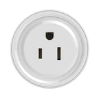 10A Smart WiFi Mini Plug APP Remote Control Timing Check Power Usage Smart Socket Works with Alexa & Google Home, AC 110V, US Plug, Round Shape