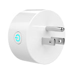 10A Smart WiFi Mini Plug APP Remote Control Timing Check Power Usage Smart Socket Works with Alexa & Google Home, AC 110V, US Plug, Round Shape