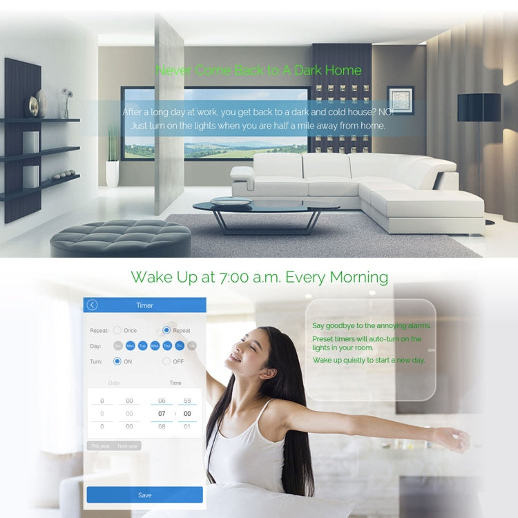 WS-EU-02 EWeLink APP & Touch Control 2A 2 Gangs Tempered Glass Panel Smart Wall Switch, AC 90V-250V, EU Plug, 2 Gangs