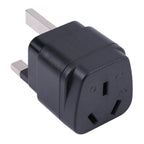 Portable Three-hole AU to UK Plug Socket Power Adapter with Fuse, AU to UK with Fuse