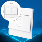 86 Type PC Wall Doorbell Single Control Switch, EU Plug