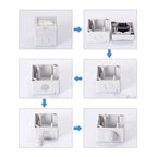 Outdoor IP55 Waterproof Double-connection Socket, EU Plug