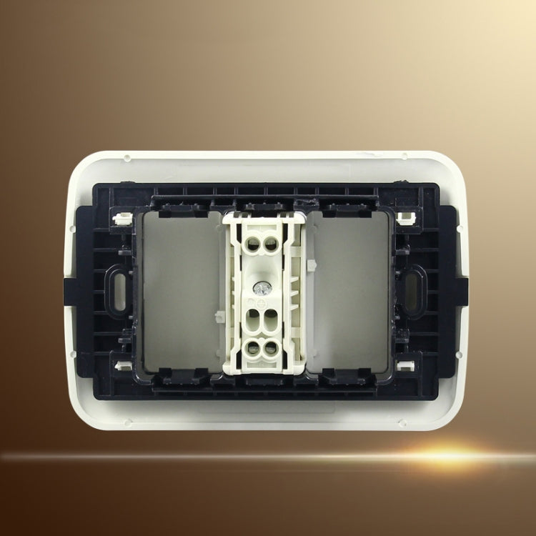 Round Flat Single Connection Ambipolar Wall-mounted Socket