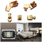 Round Flat Single Connection Ambipolar Wall-mounted Socket
