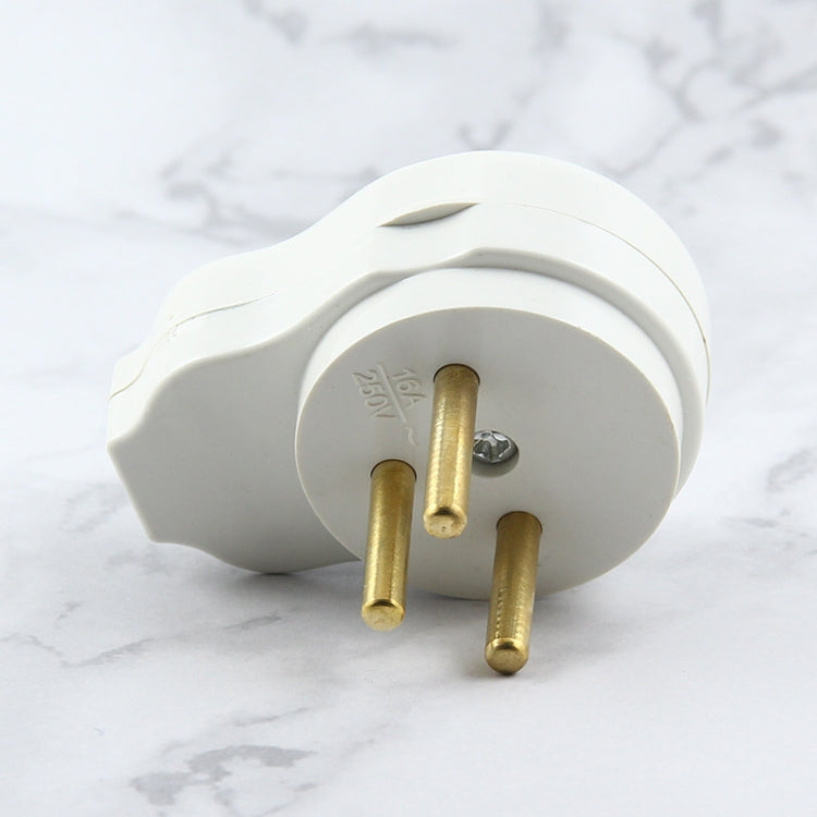 Pair Israel 16A Cylindrical Male Female Butt Joint Tripolar Power Plug