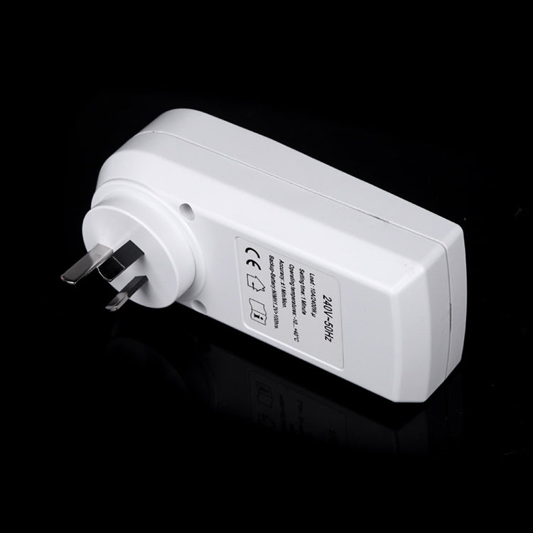AC 240V Smart Home Plug-in Programmable LCD Display Clock Summer Time Function 12/24 Hours Changeable Timer Switch Socket, AU Plug, AC 240V AU Plug
