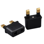 100 PCS US/EU Plug to UK Plug Adapter Power Socket Travel Converter