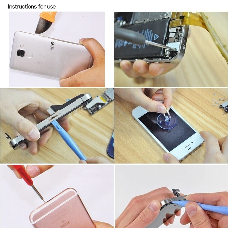 Appropriative Professional Screwdriver Repair Open Tool Kit with Roll Leather Bag For iPhone 7 & 7 Plus , 9 in 1