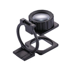 10X Foldable Metal Dual Lens Magnifier Desk Table Mount Magnifier, 20X